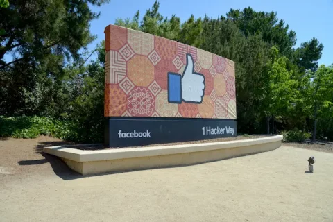Facebooks Firmeneingang